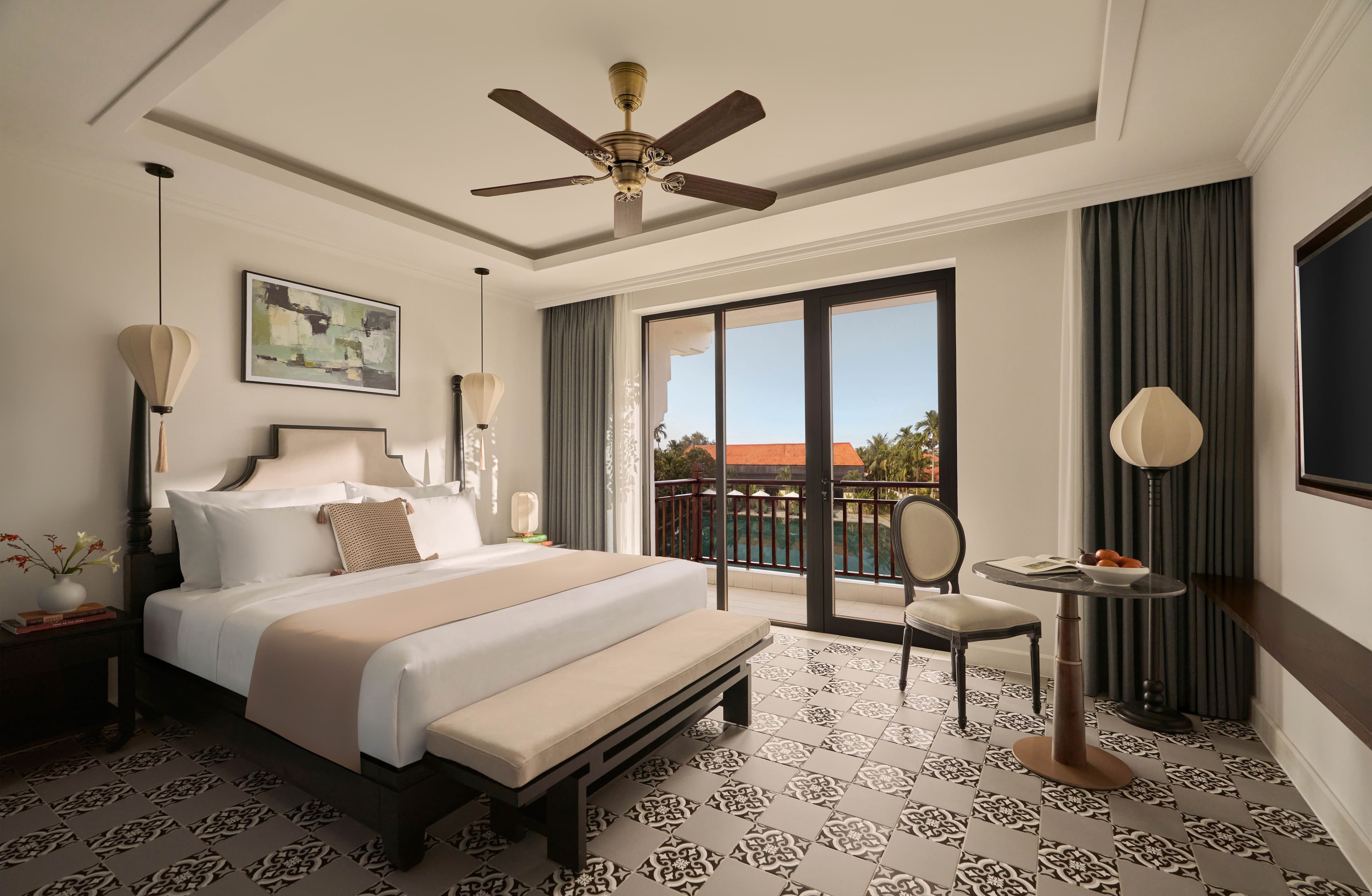 Deluxe King Pool View with Balcony