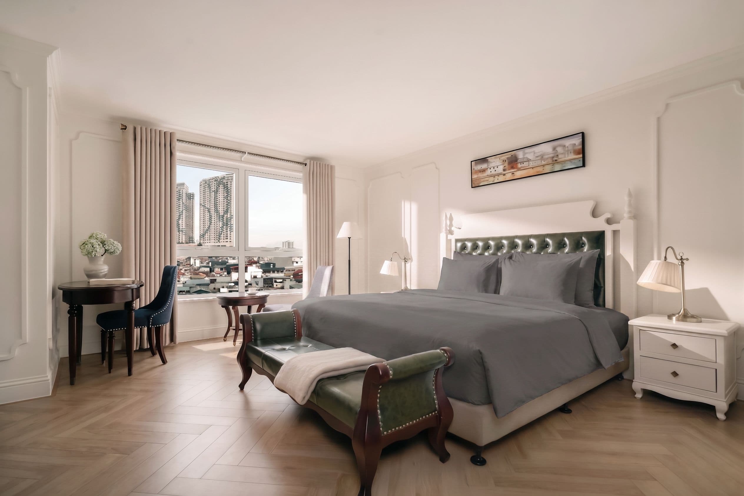 Premier City View with Bathtub